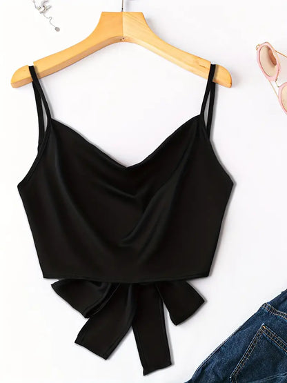 Cowl Neck Crop Cami